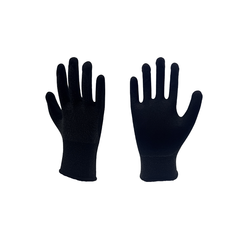 Luvas foscas de nitrilo e spandex de nano poliéster calibre 13